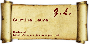 Gyurina Laura névjegykártya