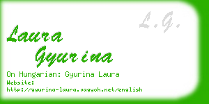 laura gyurina business card